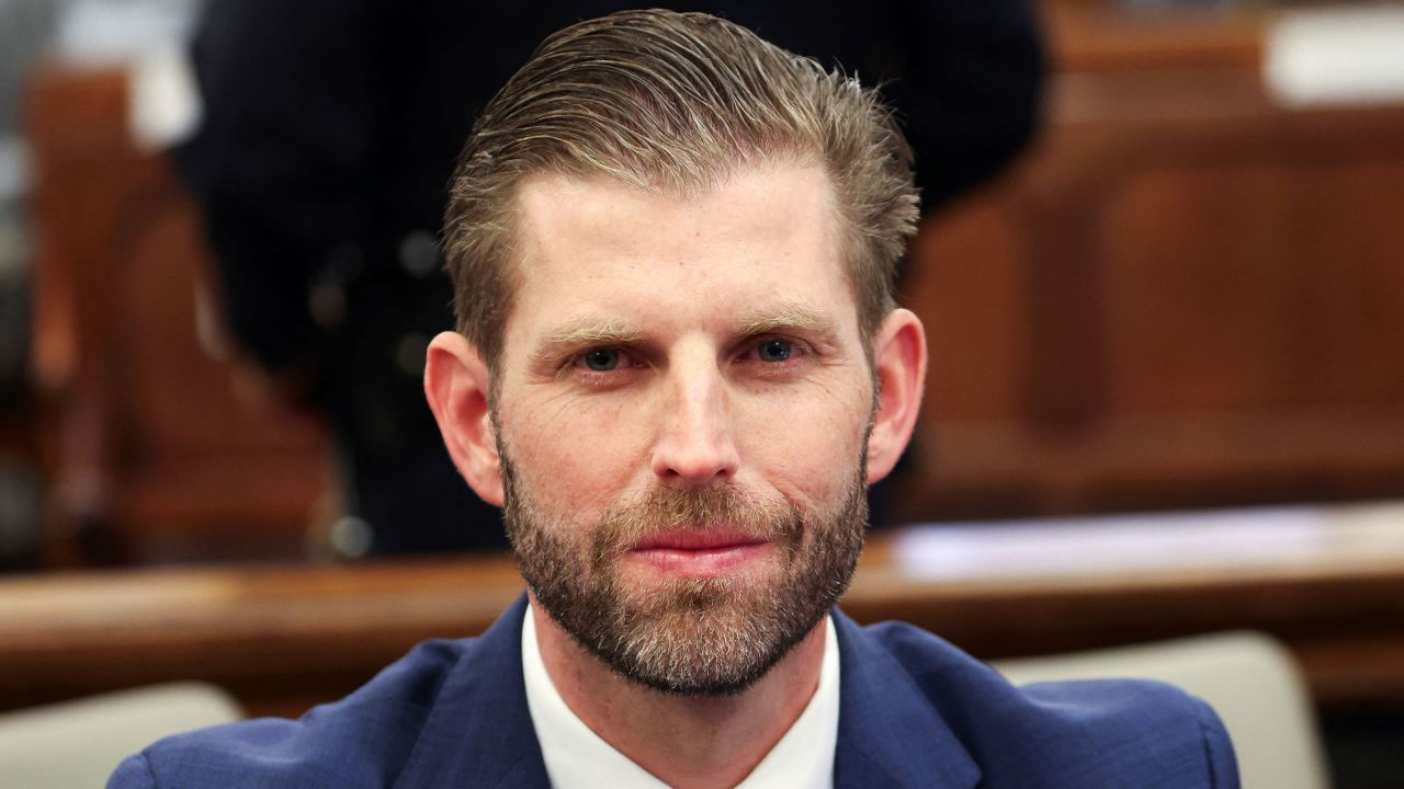 Eric Trump during a formal event