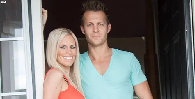 Tony McCollister pictured with his former partner during the filming of Neighbors With Benefits