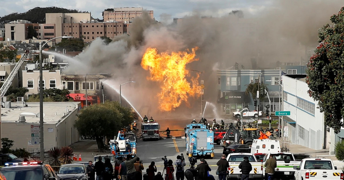 Hayward Gas Explosion Injures Six and Levels Homes