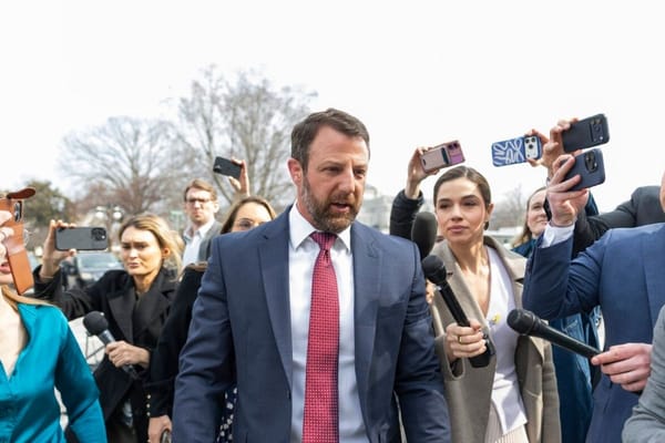 Markwayne Mullin speaking outside the US Capitol after Trump nominates him as Homeland Security secretary